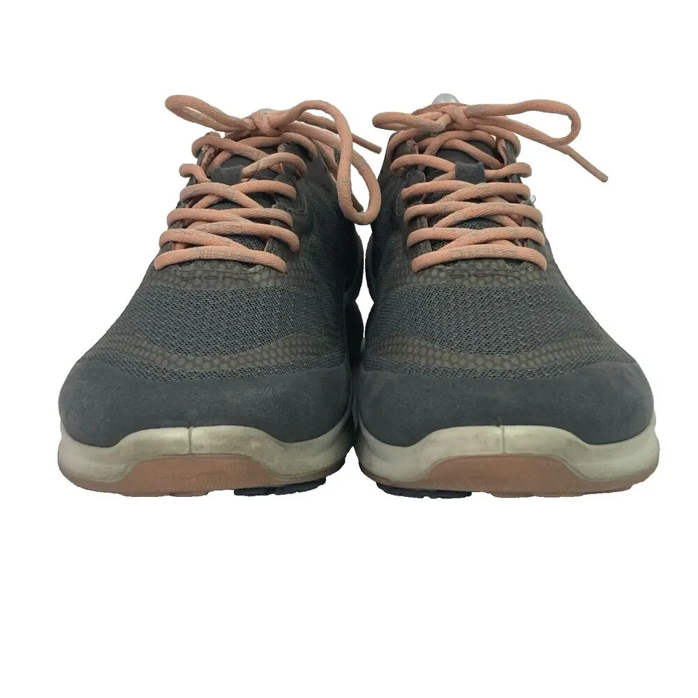 Ecco BIOM - Women's Sz 6 - Gray/Pink/Opalescent Green - Low Sneakers- 1810502703